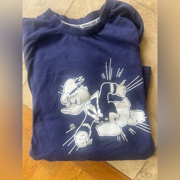 Donald Duck, Disney men’s crewneck long sleeve XXL good condition navy/white - Picture 4 of 7
